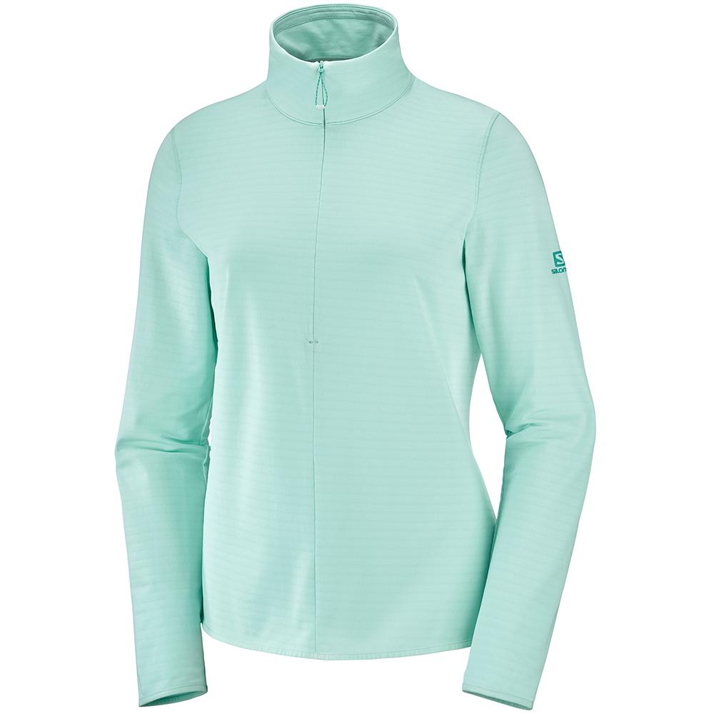 Salomon OUTRACK HALF ZIP W Capa Intermedia Mujer - Multicolor - Colombia (56907-EDVJ)